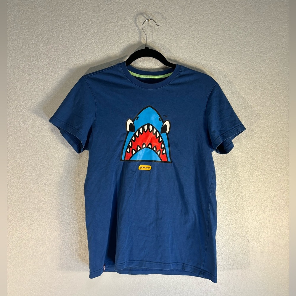 PANCOAT Graphic Shark Short Sleeve T-Shirt Junior Medium Size 🦈💙